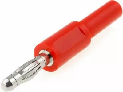 PJP Ada1057 4 mm Plug to 4 mm Socket Red